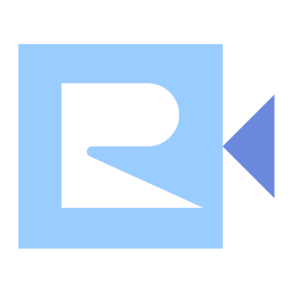 the Remembrance mark — a camera aperture folded into an R